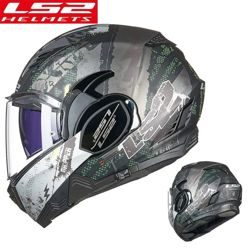 LS2 FF900 180 Degrees Valiant II motorcycle Flip Up Modular helmet